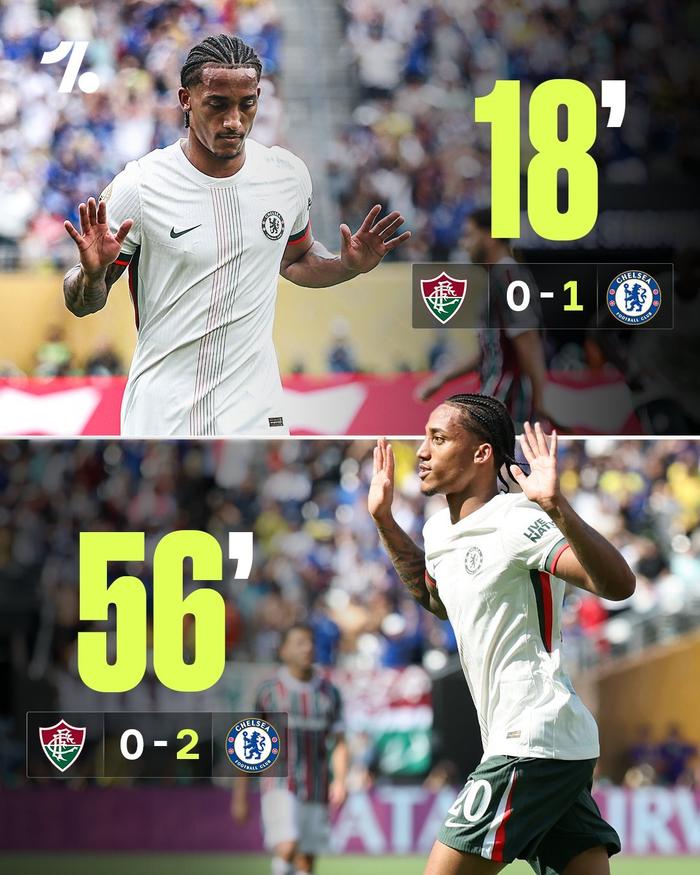 切尔西2比0胜弗鲁米嫩塞，若昂·佩德罗首秀破门